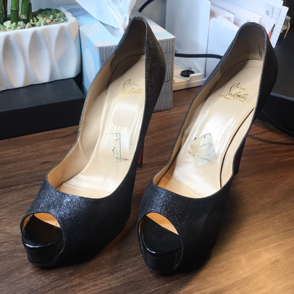 LOUBOUTIN PIGALLE PLATO120 Patent point toe pump